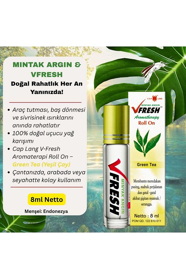 Cap Lang Yeşil Çay Aromaterapi Yağı Roll On - 3