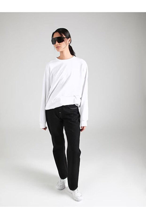 SECEPE Kadın oversize Arkası baskılı Sweatshırt - 4