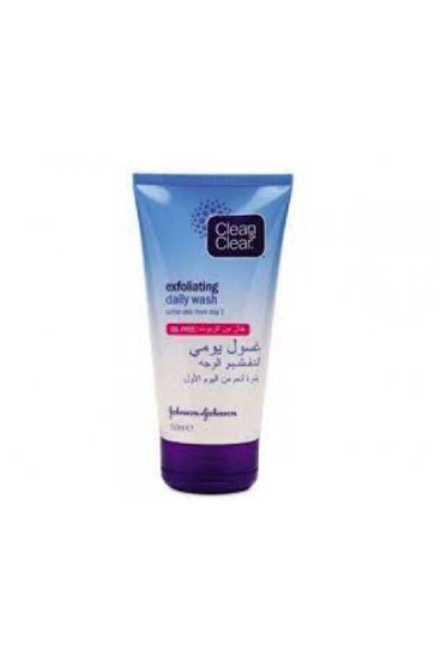 Clean And Clear Dace Wash 150 ml Exfoliating 2515 --- كلين أند كلير غسول يومي لتقشير الوجه 150مل