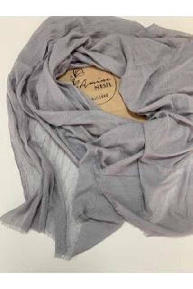 bambu şal açık gri - 7