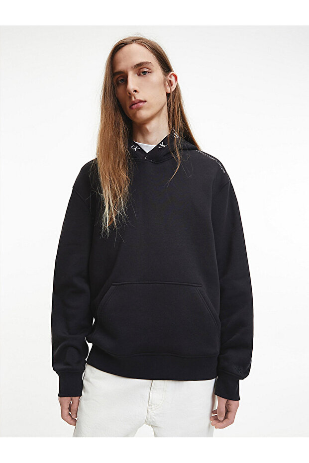 LOGO JACQUARD HOODIE - 1