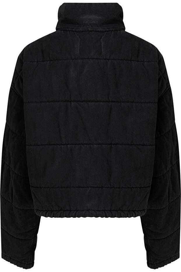 Light Denim Puffer - 4