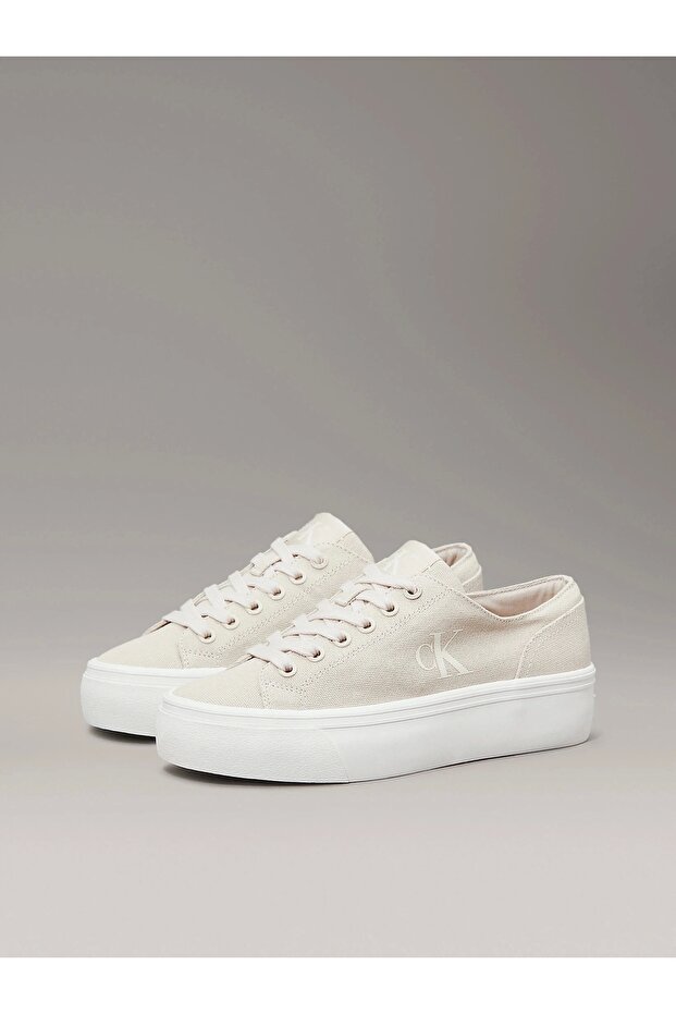 Kadın Bej Düşük Bilekli Spor Ayakkabı - 2