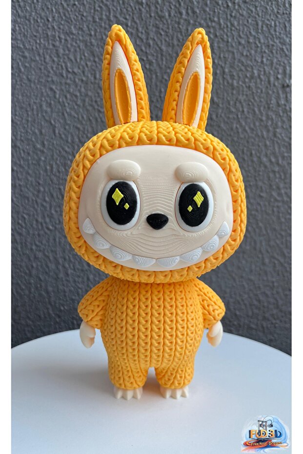 نموذج Labubu Knitted Look برأس متحرك مقاس 22 سم - 1