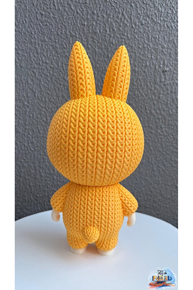 نموذج Labubu Knitted Look برأس متحرك مقاس 22 سم - 4