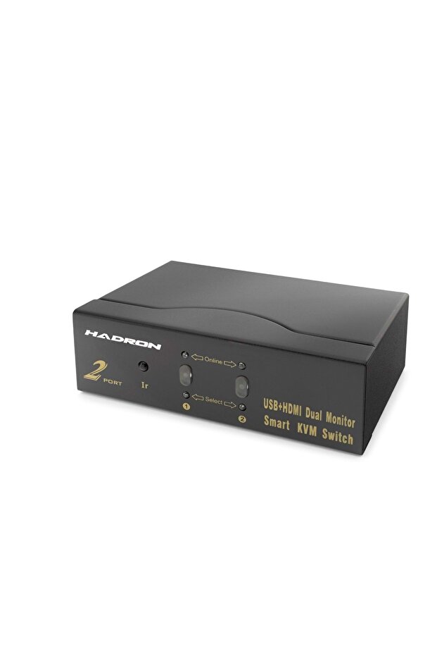 Hdx1376 Hdmi Kvm Switch Dual Monitör 2+2 Hdmi / 2+2 Usb Port Kablolu Siyah - 2