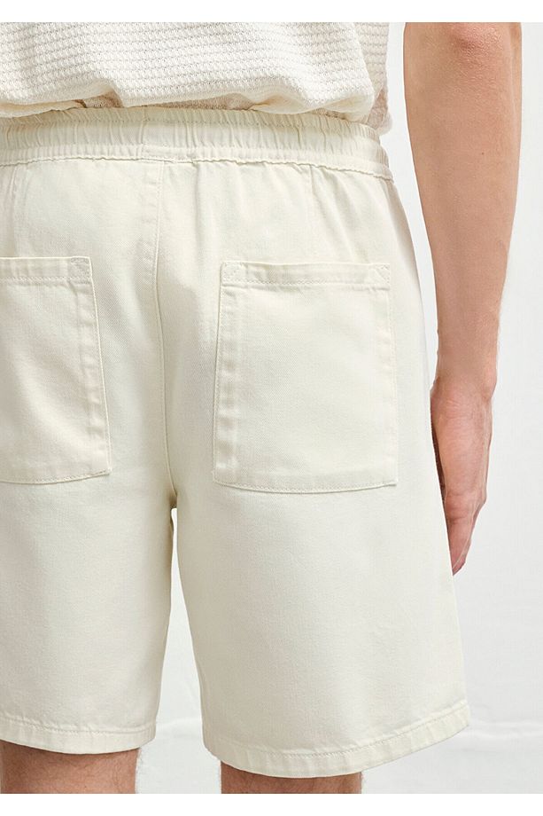 Dayton Casual Ekru Jean Şort 0410093-90390 - 8