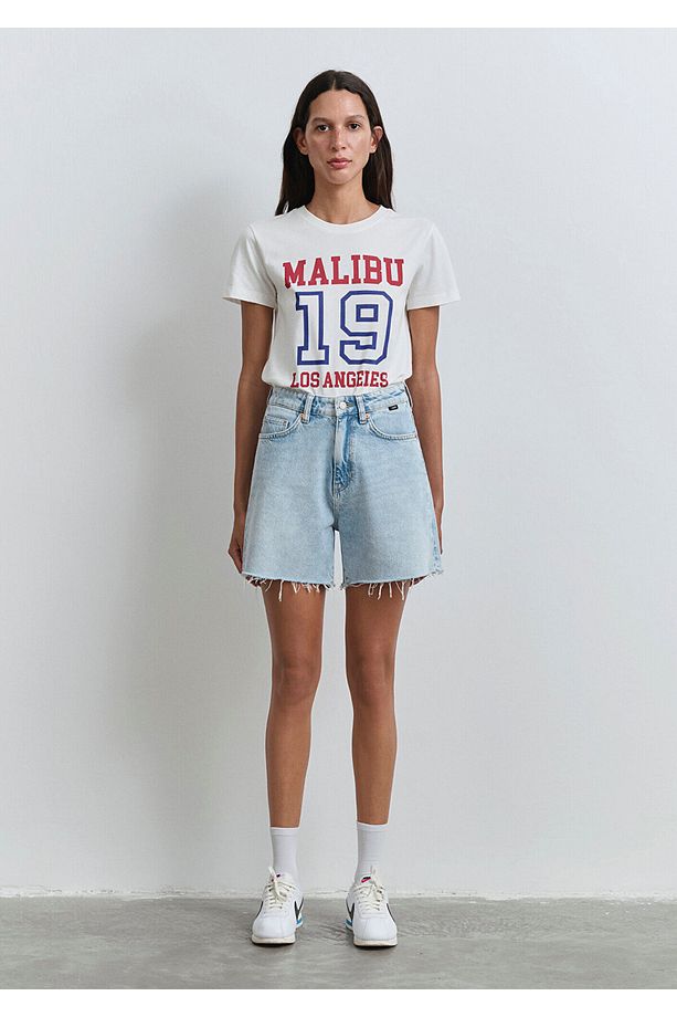 Millie 90lar Açık Mavi Jean Şort 1458989752 - 3