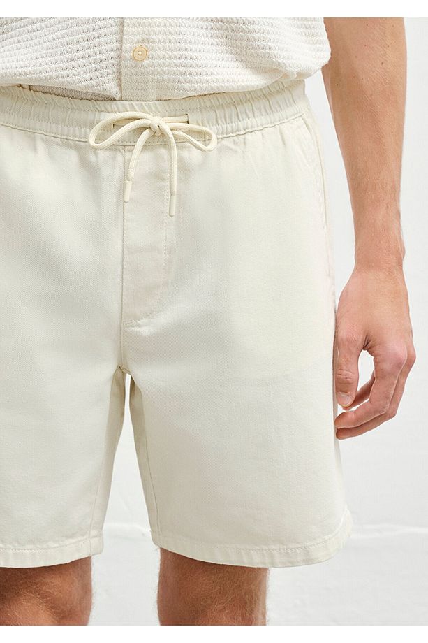 Dayton Casual Ekru Jean Şort 0410093-90390 - 7