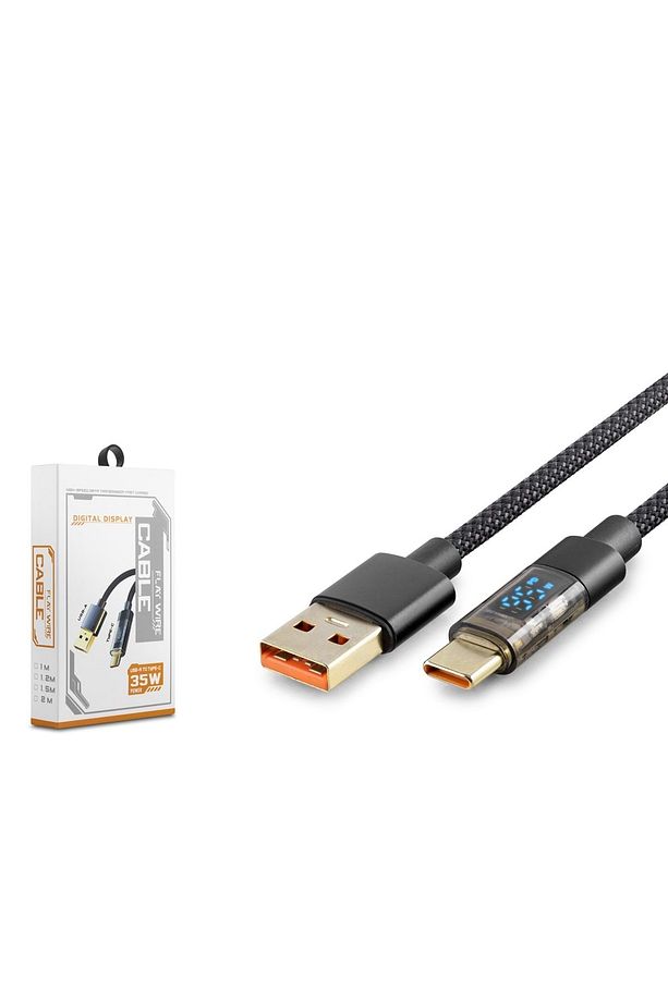 Hdx1300k Type-c To Usb Kablo Akıllı 35w 1.2m Siyah - 1