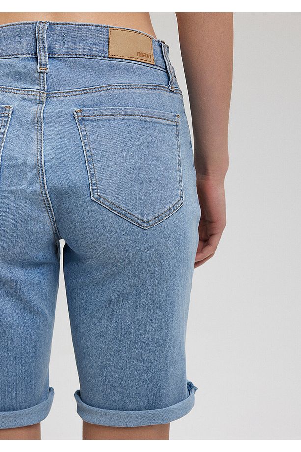 Alexis Casual Açık Mavi Jean Şort 1441587067 - 8