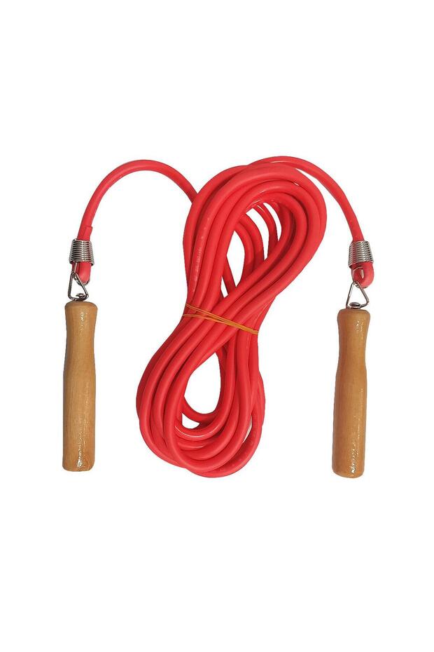 7 Meter Wooden Handle Jump Rope Red 2807k
