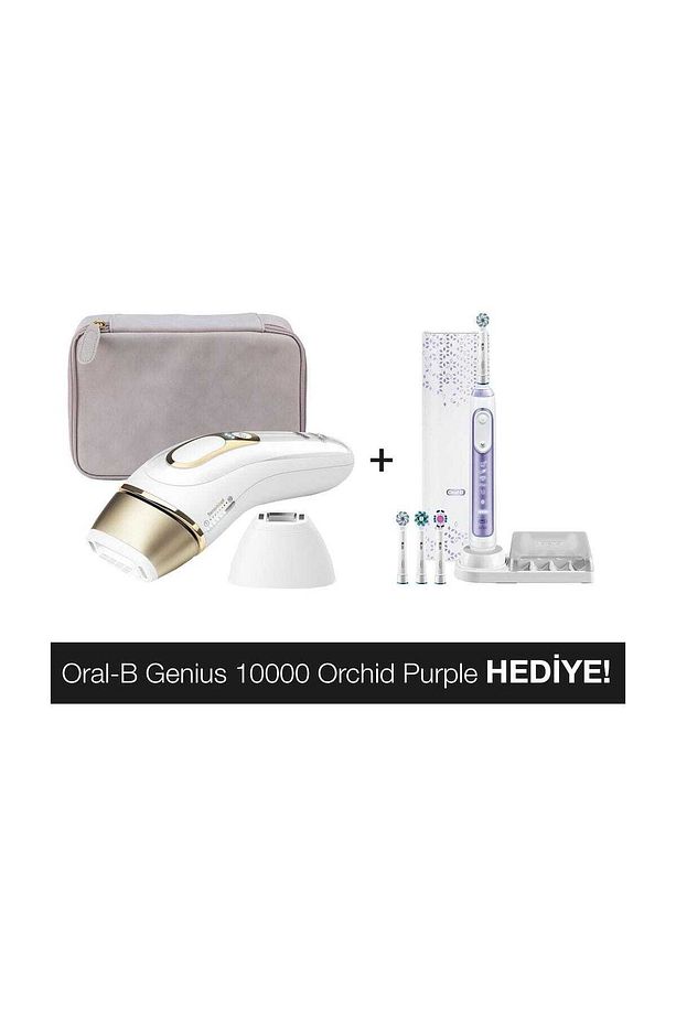 Silk-Expert Pro5 Pl5124 Lazer Epilasyon 400.000 Atım+Oralb Genius 10000 Diş Fırçası Hediye - 1