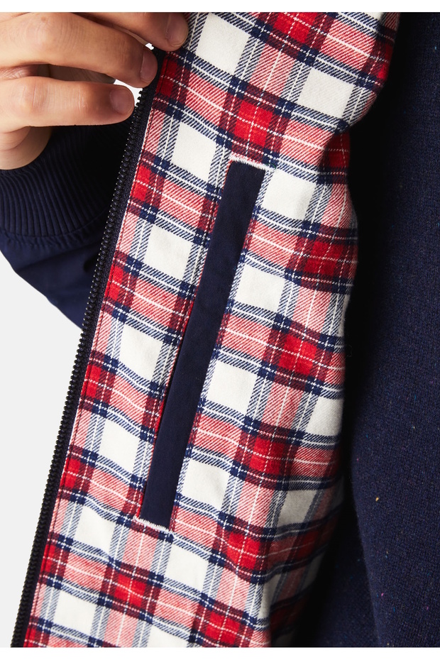 Jacke Wasserabweisende Twill-Jacke mit Stehkragen und Reißverschluss - 5