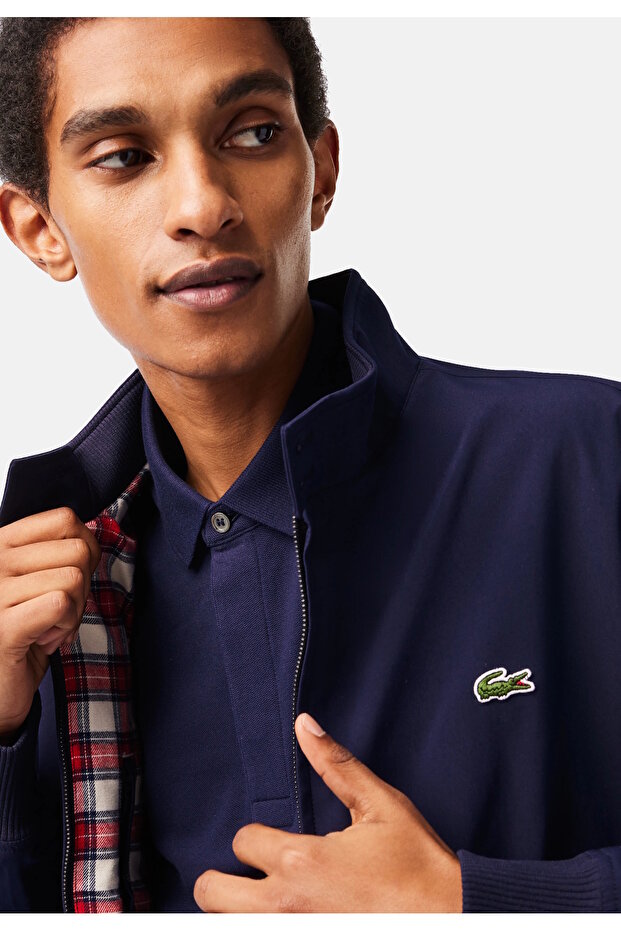 Jacke Wasserabweisende Twill-Jacke mit Stehkragen und Reißverschluss - 4