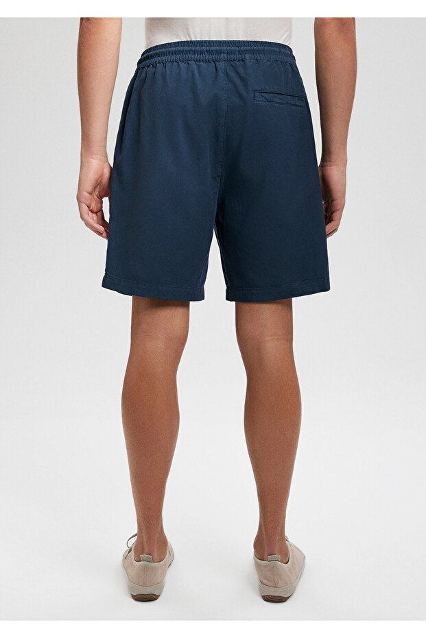 Tencel Tm Lyocell Lacivert Şort 0410010-81802 - 4