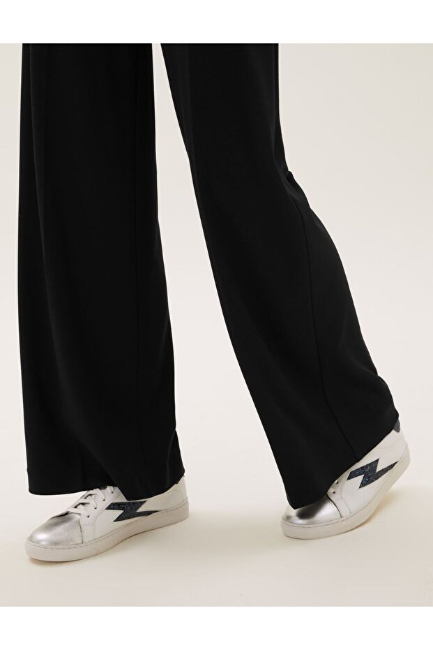 Wide Leg Örme Pantolon - 7