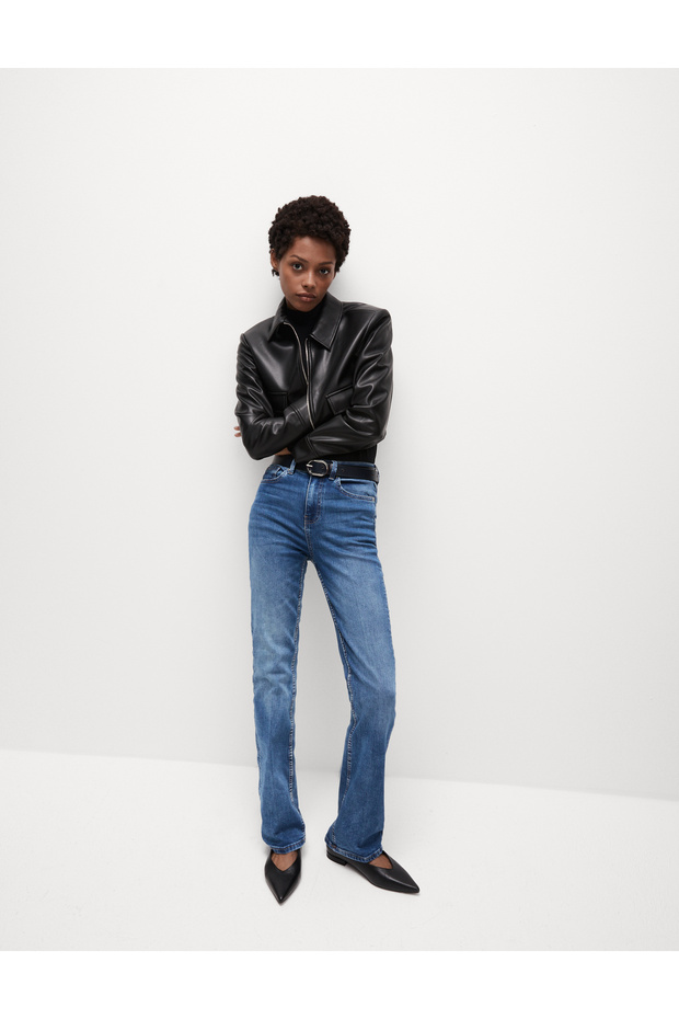 Bootcut Streç Jean Pantolon - 1