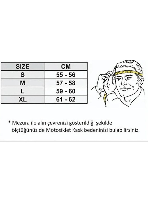 Kask Sw 912 A1 Yellow Çene Açılır - 5