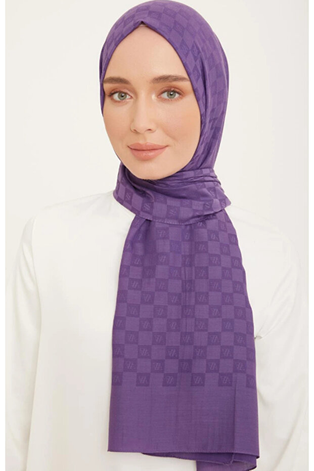 Trend P.monogram Şal 4805 Mor - 1