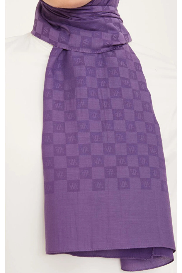 Trend P.monogram Şal 4805 Mor - 2