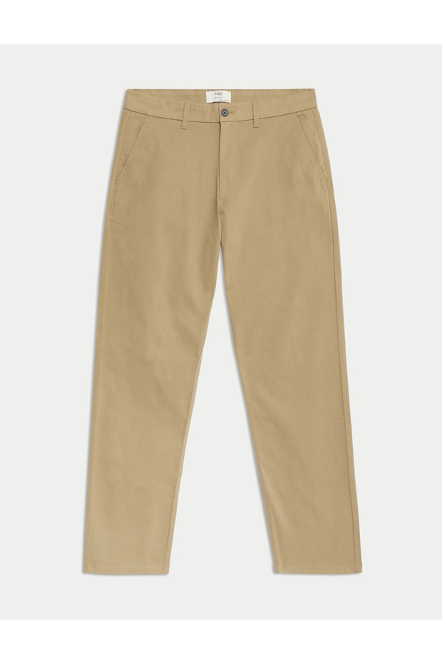 Loose Fit Chino Pantolon - 6