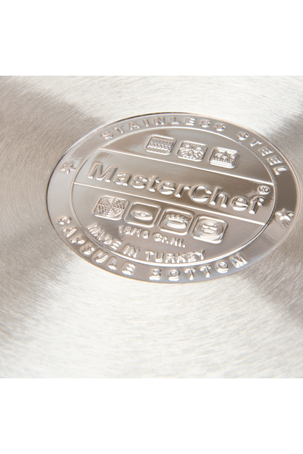 Paslanmaz Çelik Tencere - Gri - 24 cm - 4