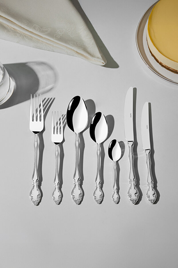 Adriana Plain 12-Person 89-Piece Leather Boxed Cutlery Set