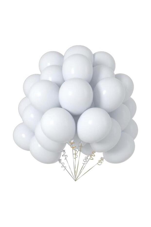 5 Pastel White Balloons - Birthday Concept - Party Supplies - Bride to Be Supplies