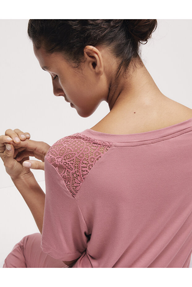 Body Soft™ Kısa Kollu Pijama Üstü - 4