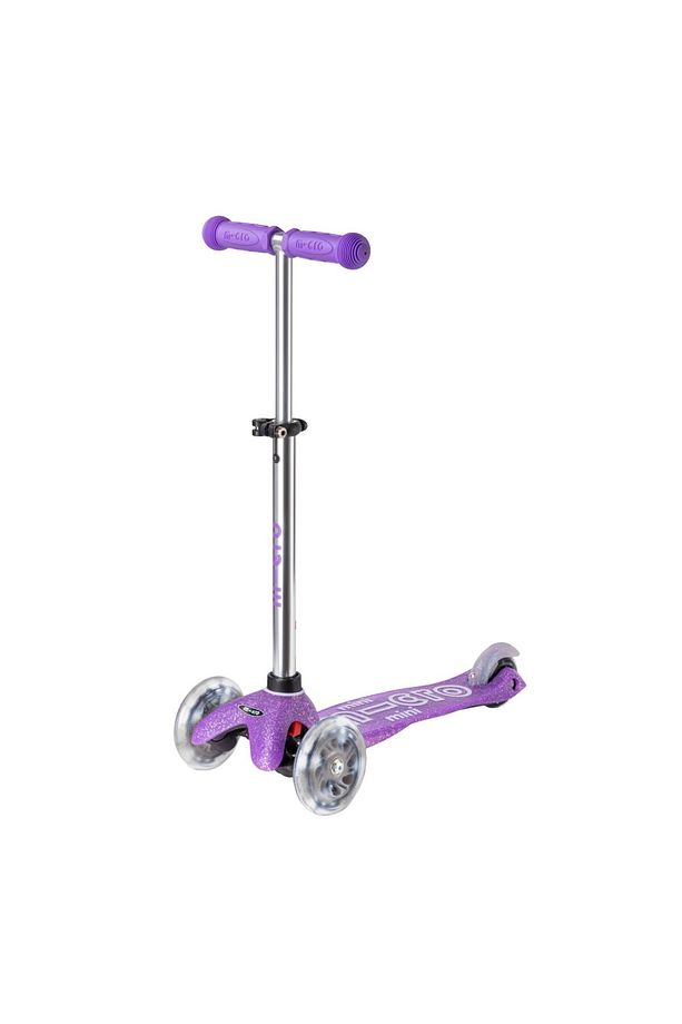 Mini Deluxe 3 Tekerlekli Scooter Fairy Glitter Led Mor - 1