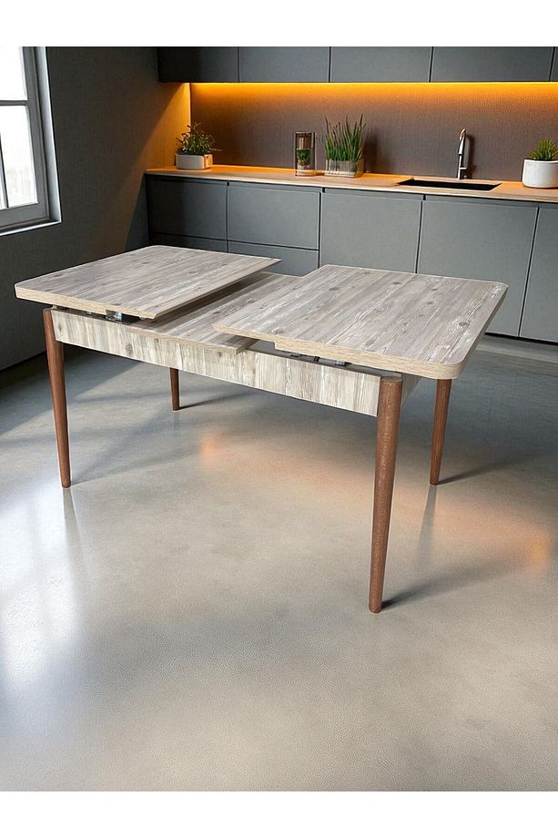 Açılabilir Uzayabilir Mutfak Yemek Masası 80x130 Cm | Modern, Şık Ve Fonksiyonel Tasarım - 4