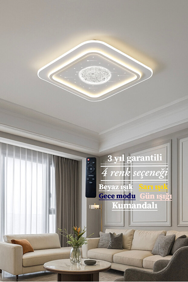 Tavana Sıfır Ledli Avize - 4
