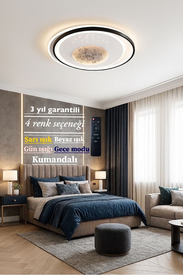 Ledli Yuvarlak Tasarım Avize - 1