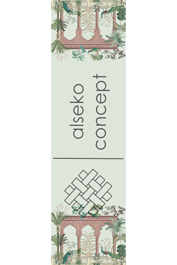 شراشيب بني، نمط الغابة 40x140 سم - 4