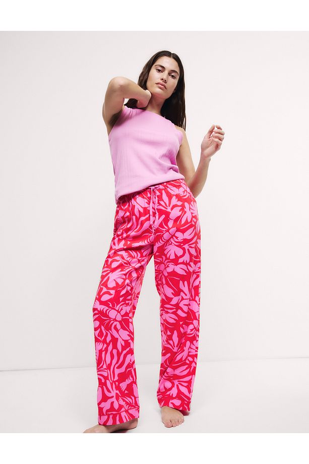 Regular Fit Desenli Pijama Altı - 2