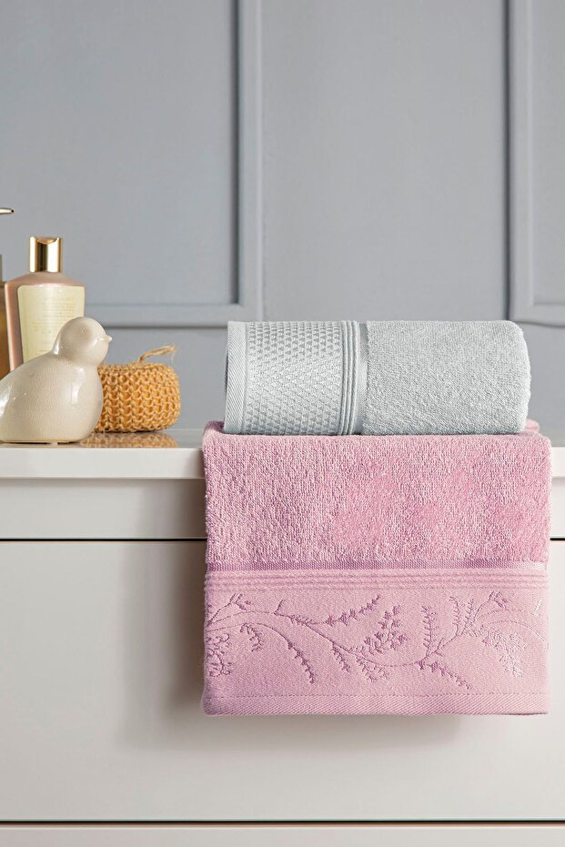 Ditsy Aile Seti (pembe-gri) - 4