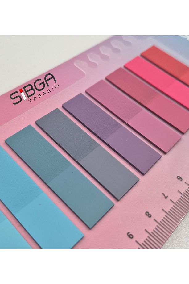 Şeffaf Renkli Postit Post-it Post It. Kitap Ayracı Ayraç Postit Sticker Not Kağıdı 200 Yaprak - 4
