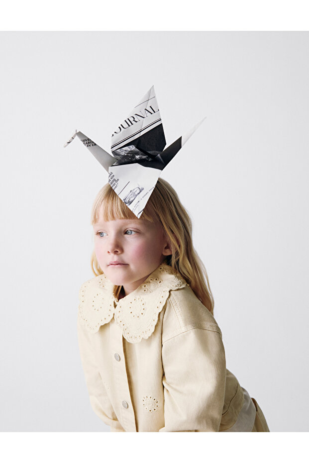 Denim İşlemeli Ceket (2–8 Yaş) - 1