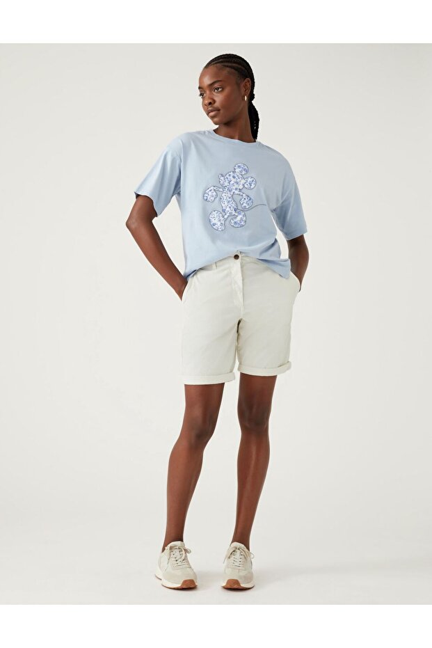 Regular Fit Chino Şort - 2