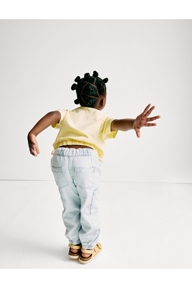 Denim Kargo Pantolon (2–8 Yaş) - 3