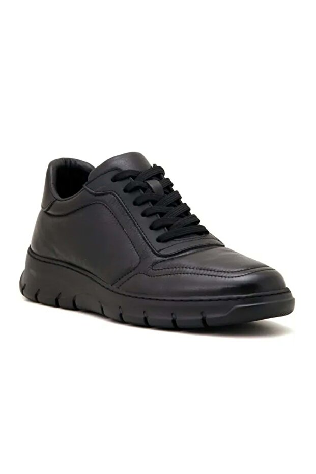 4502 Genuine Leather Comfort Men's Shoes - Black
