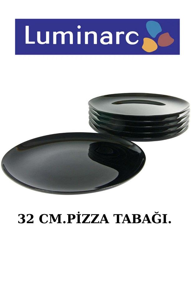 Luminarc-diwali-carine-arcopal-friend's Time (SİYAH) 32 Cm. 2 Adet (PİZZA) Tabağı.-yemek Takımı. - 3