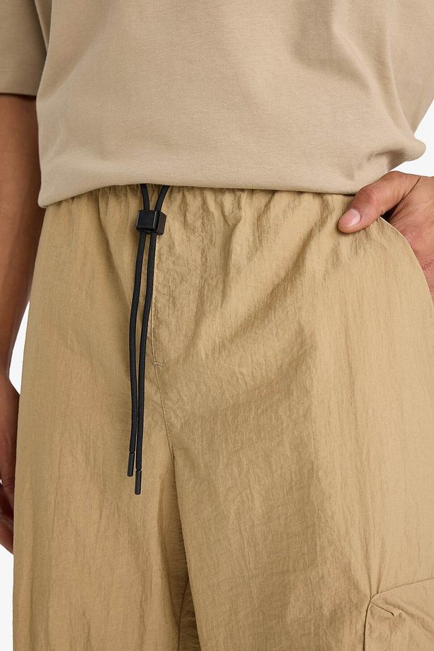Fit Oversize Geniş Kalıp Kargo Cepli Sporcu Dokuma Pantolon C1528ax24sm - 6