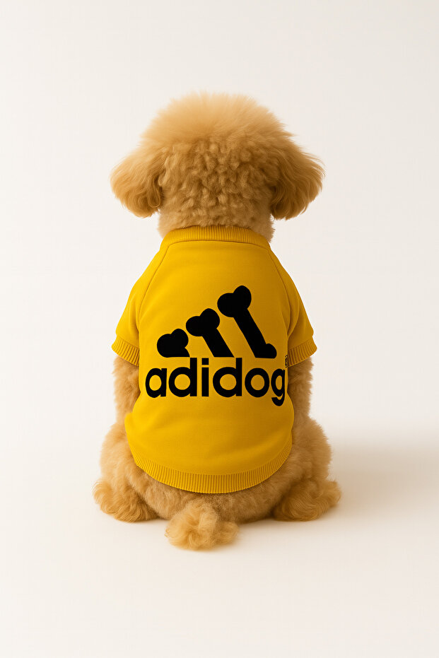 Yellow Sweatshirt and Dress Cat & Dog Outfit