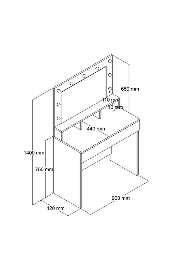 LİGHT MAKYAJ MASASI - 6