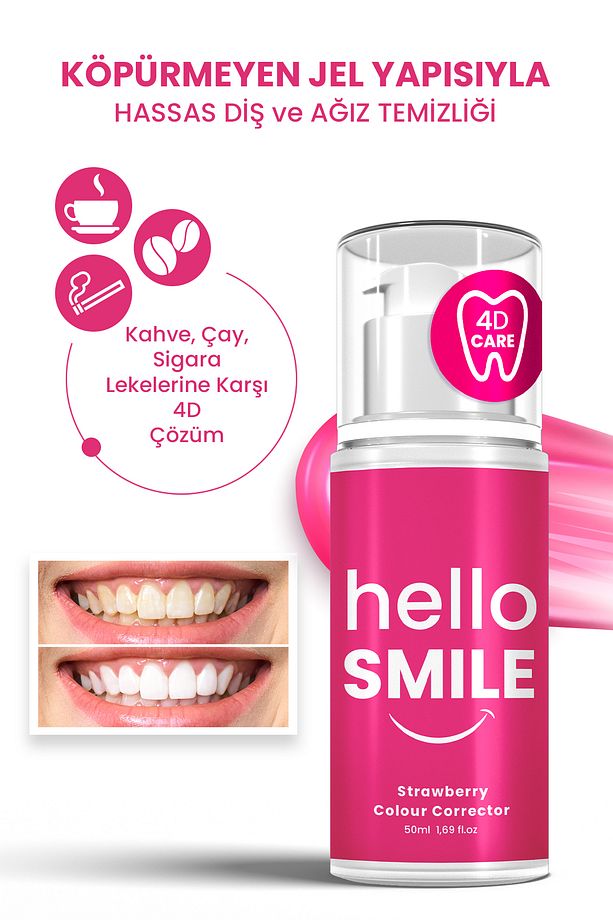 Çilek Aromalı 4d Beyazlatıcı Diş Jeli - 4