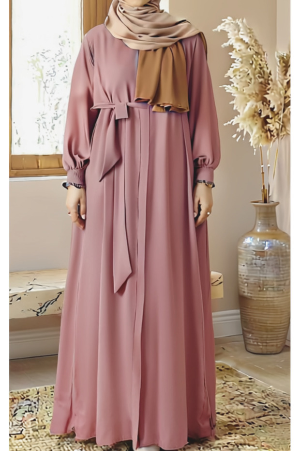 Mevlana Belted Flared Ferace