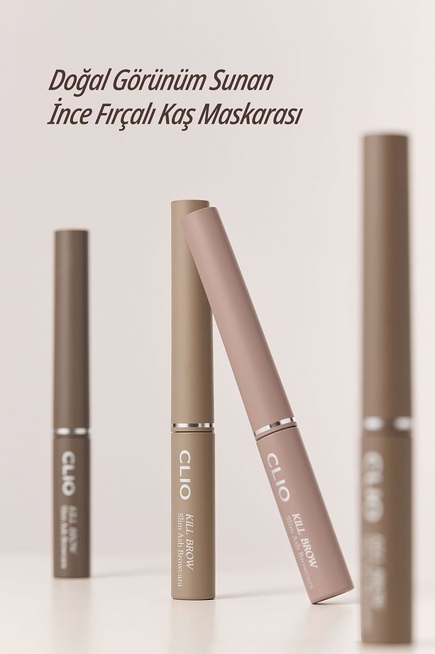 Ultra Ince Fırçalı, Yoğun Pigmentli Kaş Maskarası Kill Brow Slim Ash Browcara (03 NATURAL ASH) - 8