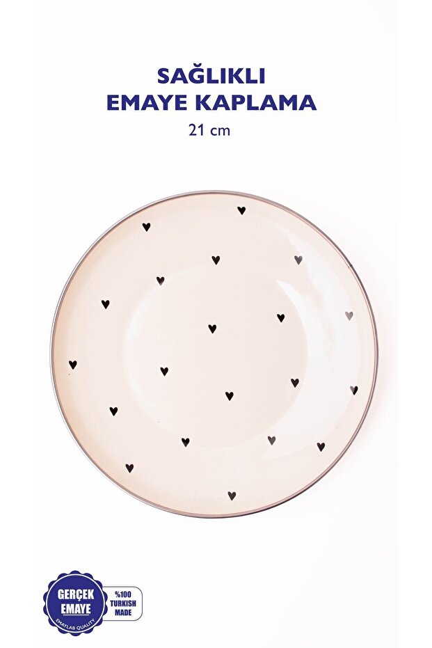 Black Cupid Emaye Sunum Tabağı - 2